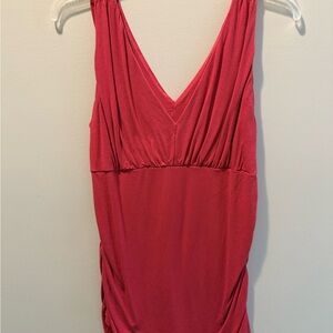 CAbi Red Sleeveless Top